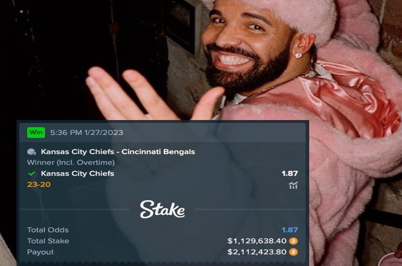Drake wins 2m backing Kansas City Chiefs to make Super Bowl